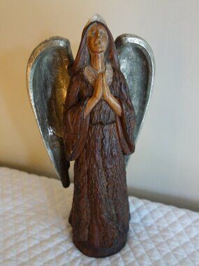14” Praying Angel Figurine – Wood & Metal Look but I believe it’s made of resin